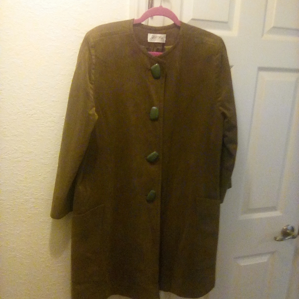 70s Ultrasuede Swing Jacket Red Classic by Samuel Robert
